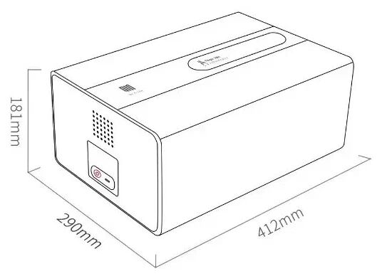 Электронный сейф Qin Multifunctional Identification Private Box (White/Белый) - 5