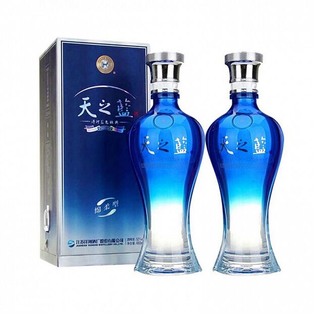 Ликер (2 бутылки по 520 ml.) Yahghe Sea Blue Flagship Edition Soft Taste 42° : характеристики и инструкции - 2