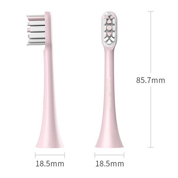 Насадки для зубной щётки SOOCAS X3 (2 шт) (BH01P) (Pink) - 5