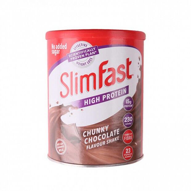 Шоколадный молочный коктейль Xiaomi Slimfast Fiber Replacement Milkshake Chocolate 438g : характеристики и инструкции 