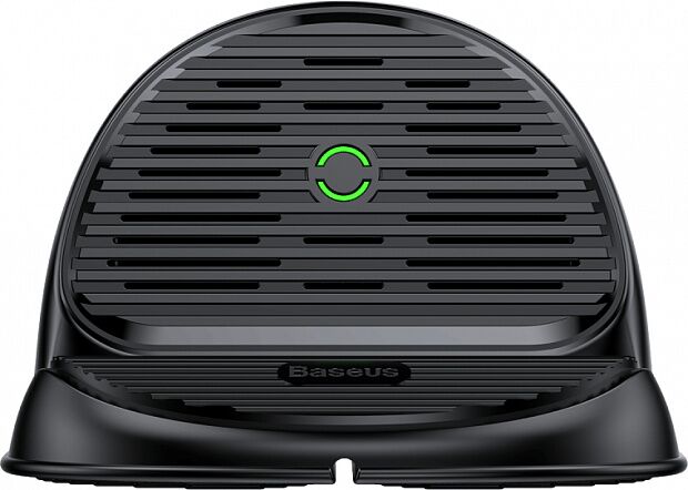 Baseus Silicone Horizontal Desktop Wireless Charger (Black) - 1