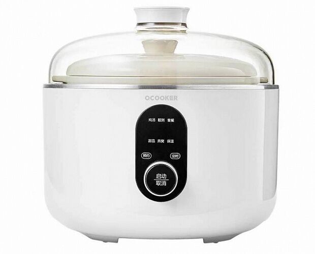 Мультиварка Qcooker Round Small Stew Electric Cooker (White/Белый) 
