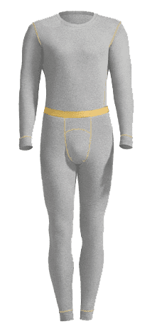 Мужская пижама Crab Secret Men's Thick And No Trace Warm Suit (Grey/Серый) 