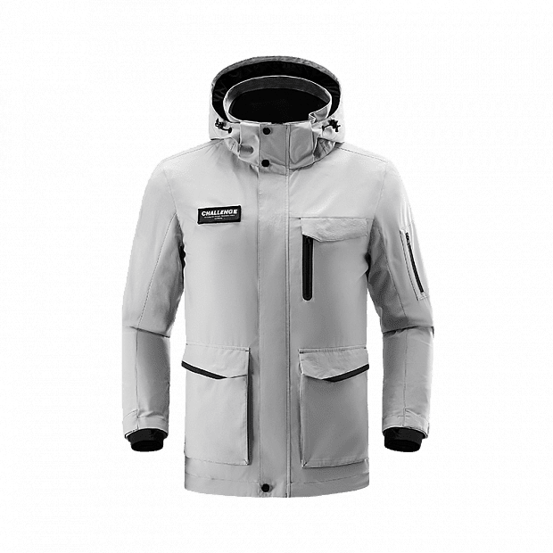 Куртка Uleemark Men's Multi-Function Super Storage Travel Jacket (Grey/Серый) 