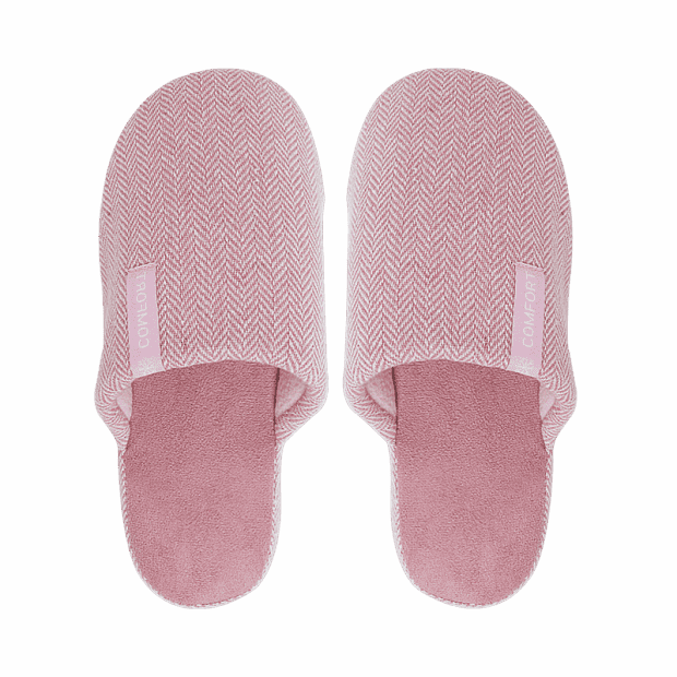Домашние тапочки Xiaomi Upper Shu Thick Bottom Warm Cotton Slippers Women 38 (Pink/Розовый) 